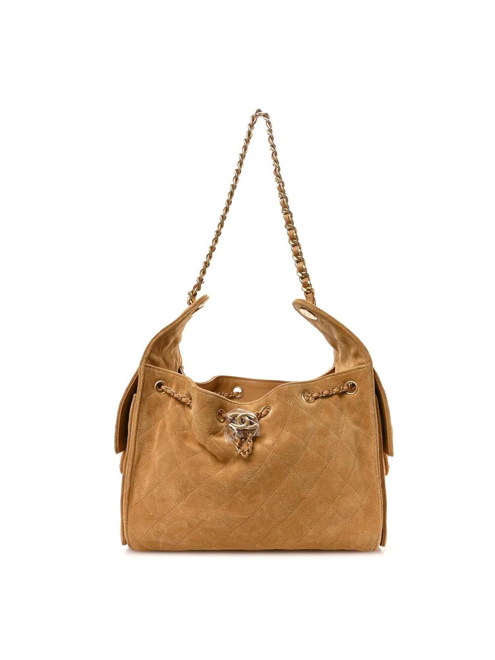 Suede Quilted Small Chanel 25 Handbag #274839C75B